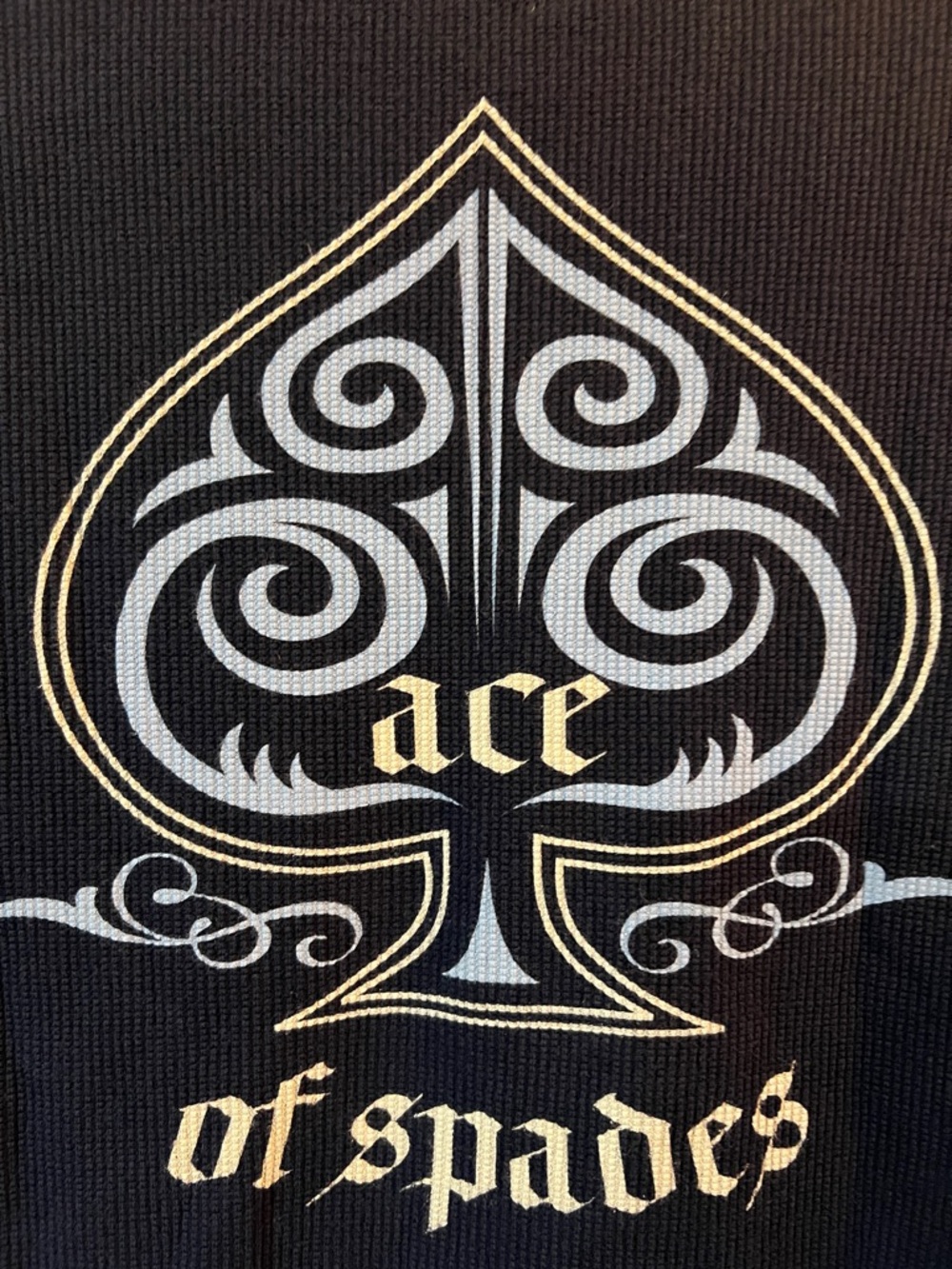 Alp N Rock "Lucky Ace Spades" Graphics Crewneck Thermal Long Sleeve Shirt Blue L - Picture 5 of 12